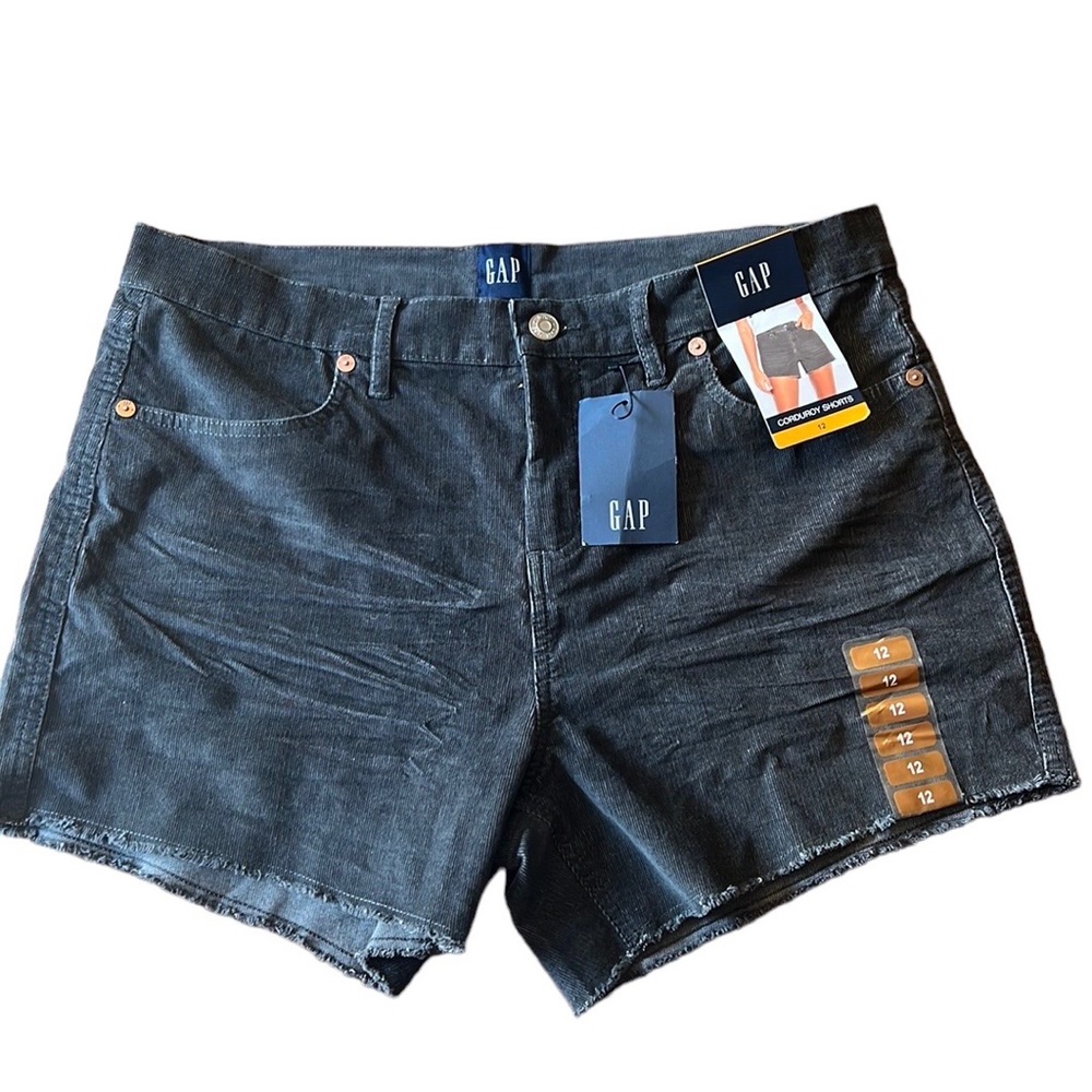 NWT Gap corduroy shorts black size 12